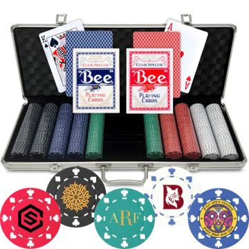 Custom Poker Chip Set - 500 Chips
